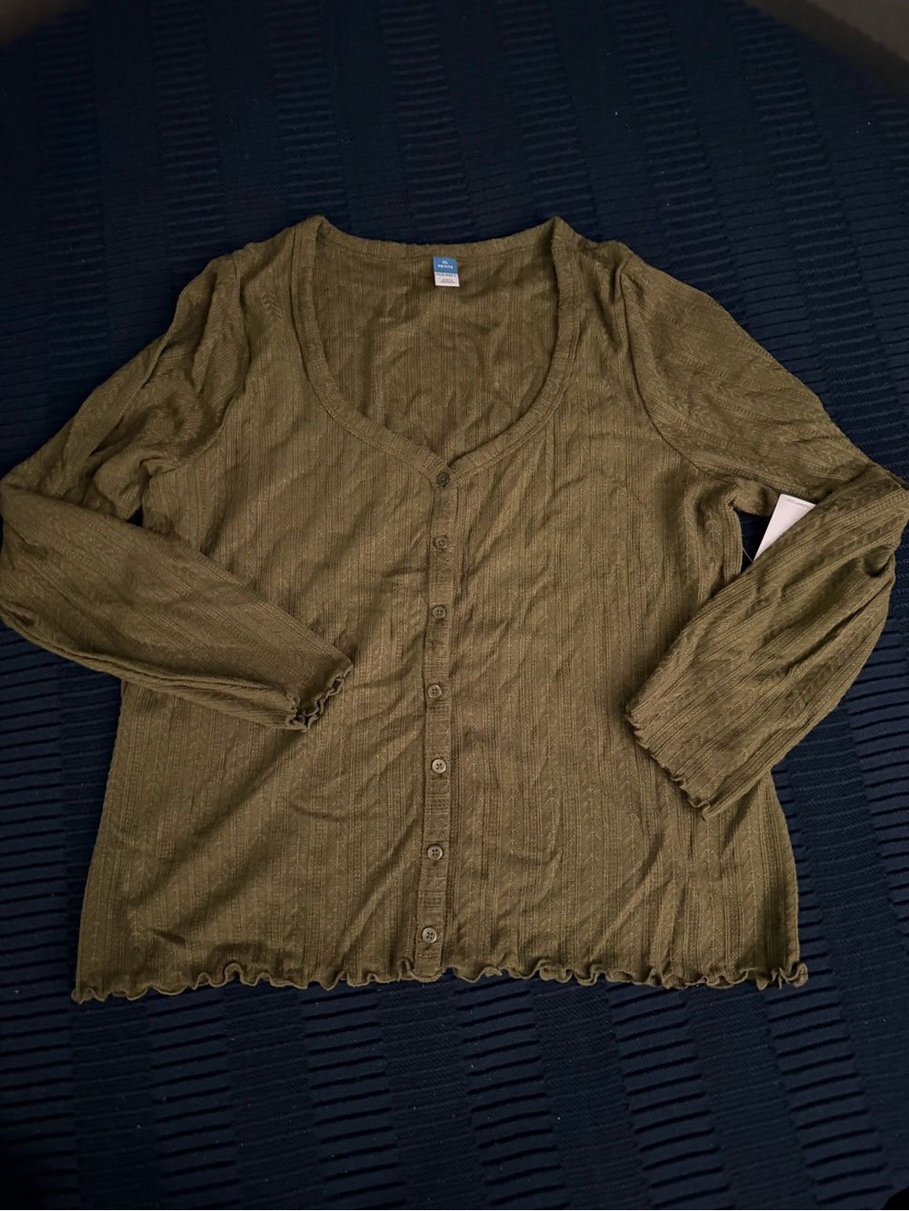 Old NavyOlive Green Button-Front Women’s Top xl